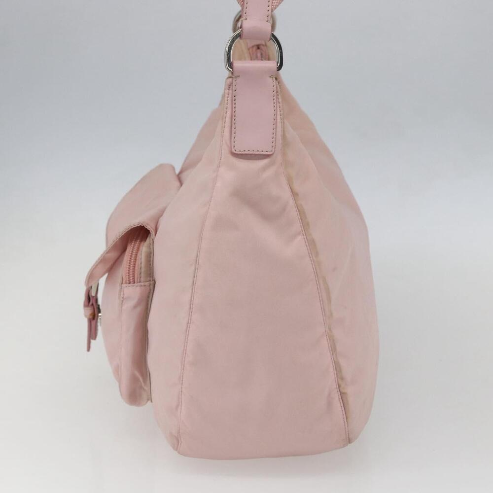 PRADA Shoulder Bag Nylon Pink Silver Auth 157013 - Picture 4 of 16